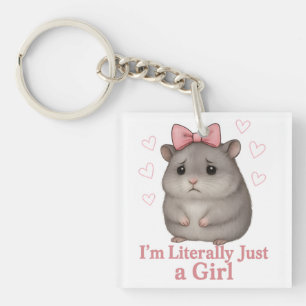 Porte-clefs Je suis littéralement juste une fille triste hamst