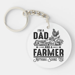 Porte-clefs Je suis papa et paysan   Agriculture