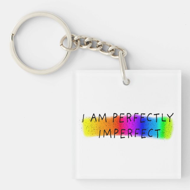 Porte-clefs Je suis parfaitement imparfait (Devant)
