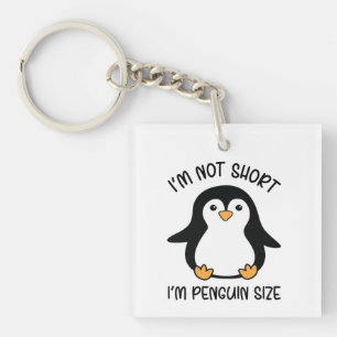 Porte-clefs Je suis Penguin Size, Short Girl Appréciation Day