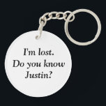 Porte-clefs Je suis perdu Nom personnalisé Personnalisé Person<br><div class="desc">Cette conception peut être personnalisée dans la zone fournie en modifiant la photo et/ou le texte. Vous pouvez également le customiser en cliquant sur Personnaliser ce Modèle, puis en choisissant l'option cliquer pour customiser et supprimer ou modifier la couleur de l'arrière - plan, ajouter du texte, modifier la couleur ou...</div>
