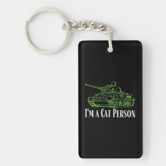 Porte-clefs je suis personne chat Panzer modèle de char tiger 