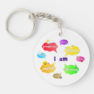 Porte-clefs Je Suis Positive Affirmations Mots Self Love