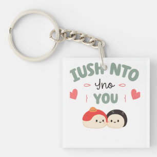 Porte-clefs Je suis Soy Into You 🍣 Cute Kawaii Sushi Love