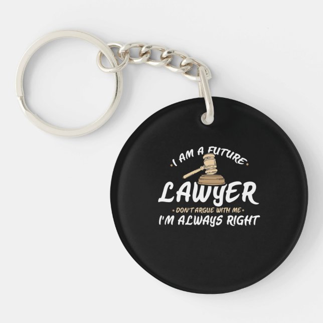 Porte-clefs Je Suis Un Avocat Du Futur (Devant)