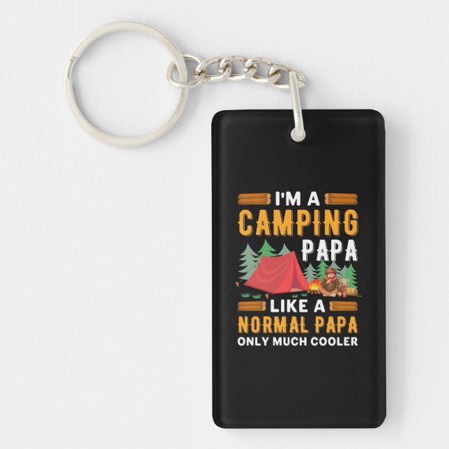 Porte-clefs Je Suis Un Camping Papa (Devant)