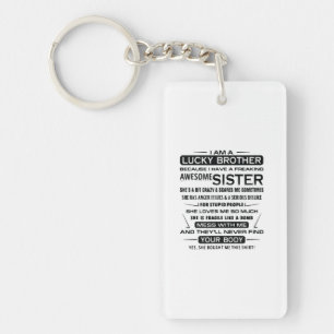 Porte-clefs Je Suis Un Frère Chanceux Qui Donne Des Cadeaux À 