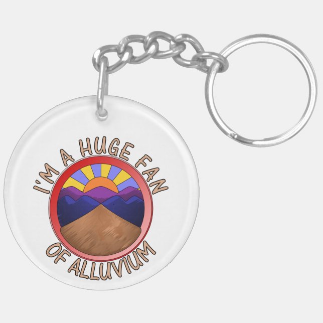 Porte-clefs Je suis un grand fan du jeu de mots géologiques Al (Dos gauche)