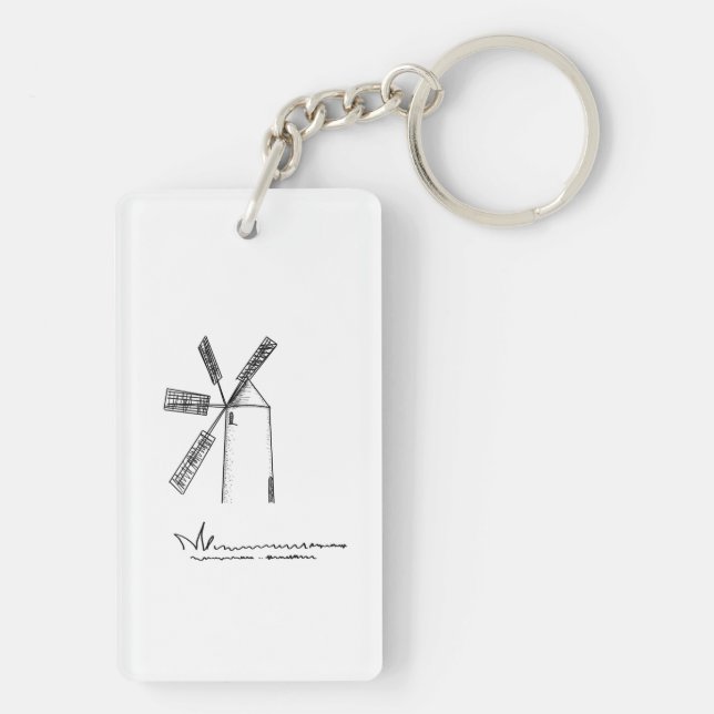 Porte-clefs je suis un peu occupé à sourire (Dos)