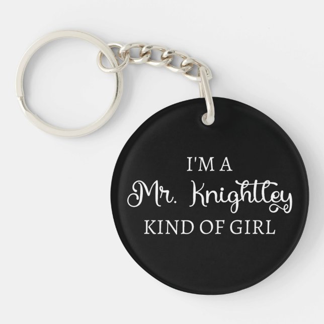 Porte-clefs Je suis une fille de M. Knightley (Devant)