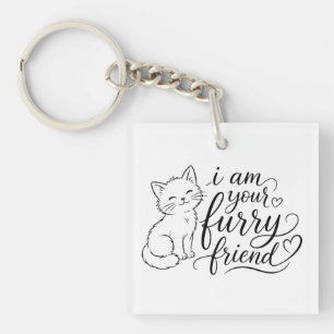 Porte-clefs Je suis votre ami à fourrure Design de compagnie m