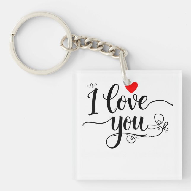 Porte-clefs Je t'aime (Devant)