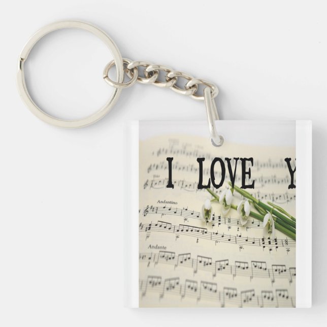 Porte-clefs Je t'aime (Devant)