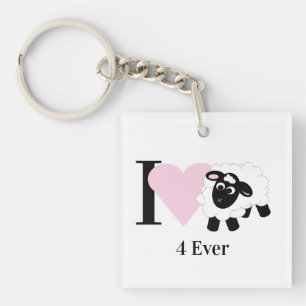 Porte-clefs Je t'aime 4 toujours mignon Porte - clé de dessin 