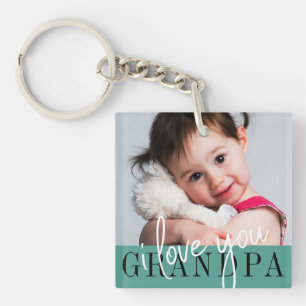 Porte-clefs Je T'Aime Grand-Père Porte - clé Photo Personnal