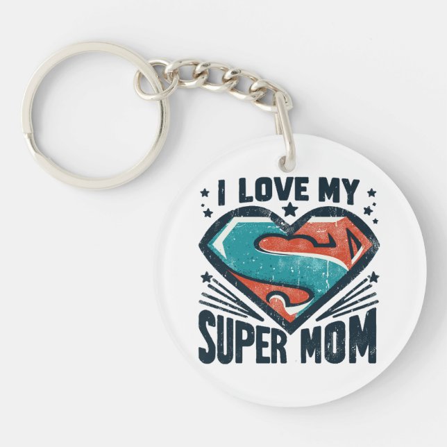 Porte-clefs Je t'aime maman (Devant)