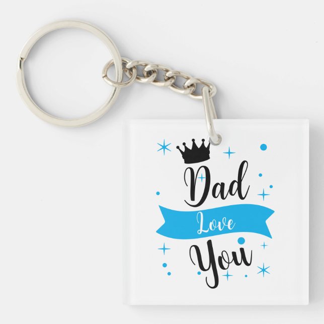 Porte-clefs je t'aime papa  (Devant)