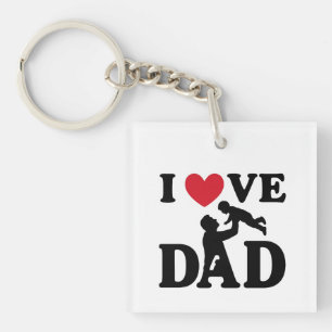 Porte-clefs je t'aime papa