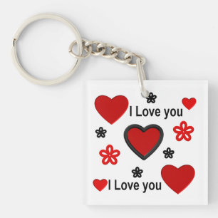 Porte-clefs Je t'aime...plus que n'importe quel mot ne peut le