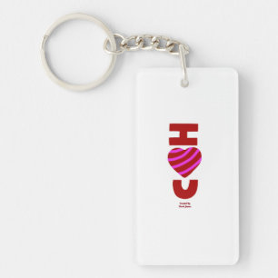 Porte-clefs Je T'Aime Porte - clé Rectangle Acrylique