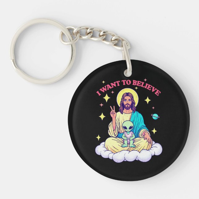Porte-clefs Je veux croire (Devant)