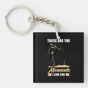 Porte-clefs Je Vis Pour Le Golf