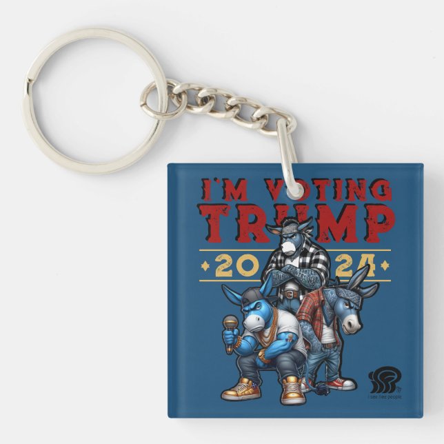 Porte-clefs JE VOTE pour TRUMP 2024 (Devant)