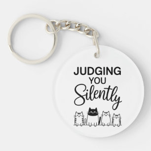 Porte-clefs JE VOUS JUGE Silencieusement