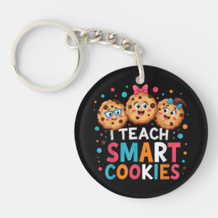 Porte-clefs J'enseigne aux cookies intelligents professeur de