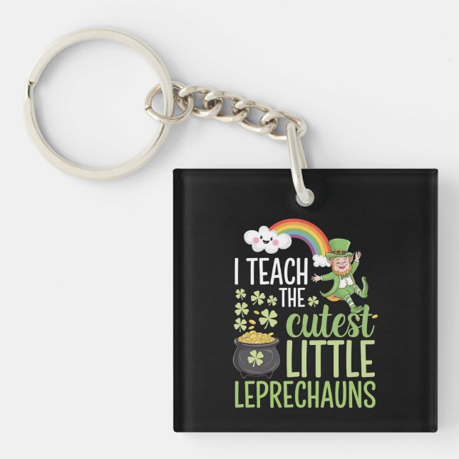 Porte-clefs J'enseigne aux plus mignons petits leprechauns pro (Devant)