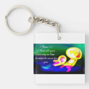 Porte-clefs jésus a souci