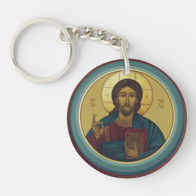 Porte-clefs Jésus-Christ Pantocrator  (Devant)