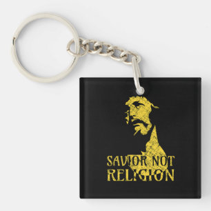 Porte-clefs Jésus Christ - Sauveur Pas Religion
