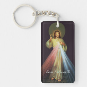 Porte-clefs Jesus Divina Misericordia llavero Espanol espagnol