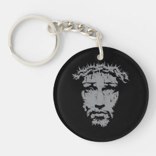 Porte-clefs Jésus est Dieu Visage de Jésus