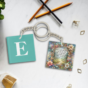 Porte-clefs Jésus est la façon d'Inspirer le monogramme chréti