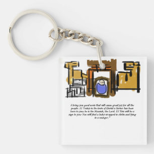Porte-clefs Jésus est né