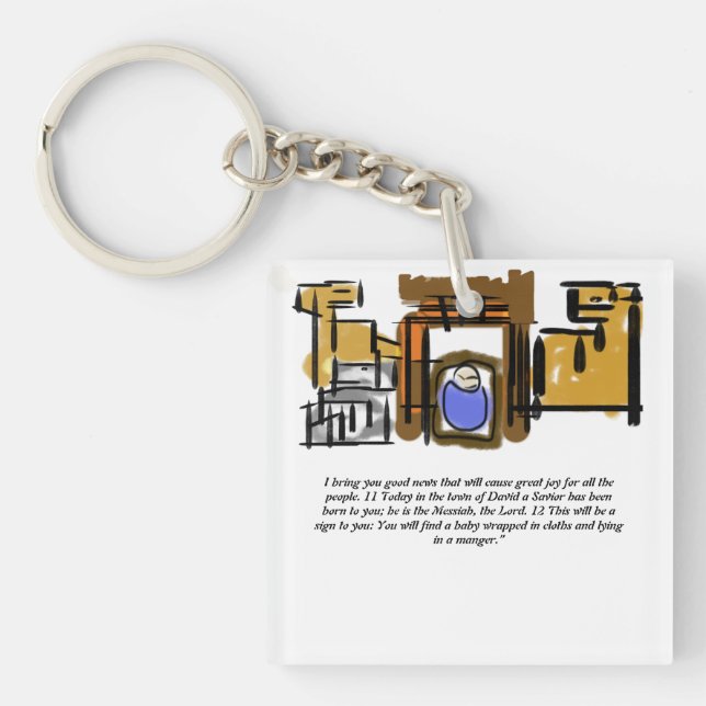 Porte-clefs Jésus est né (Devant)