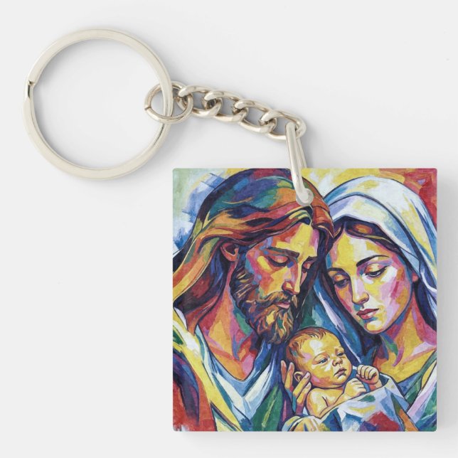 Porte-clefs Jésus Marie et Joseph (Devant)