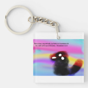 Porte-clefs jésus réjouissez