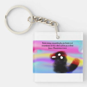 Porte-clefs jésus réjouissez