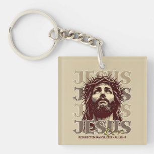 Porte-clefs Jésus Ressuscité - Jésus Christ Artiste