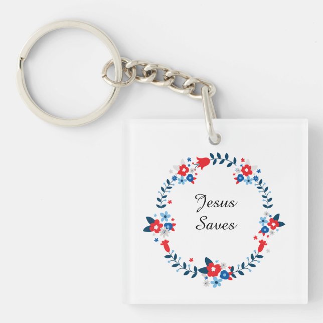 Porte-clefs Jésus Sauve (Devant)