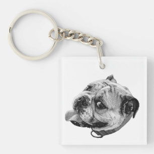 Porte-clefs Jeton d'animal de compagnie naturel