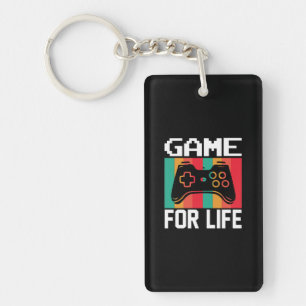Porte-clefs Jeu D'Art Gamer Pour La Vie
