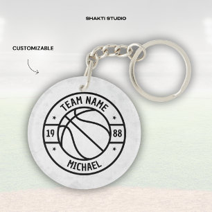Porte-clefs Jeu de balle du joueur de basketball Brother Acryl
