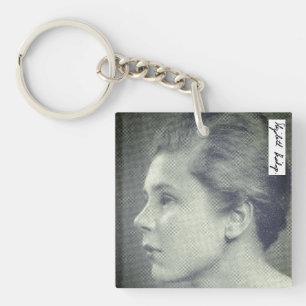 Porte-clefs jeune Elizabeth Bishop et signature