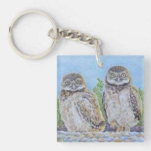 Porte-clefs Jeunes Hiboux Terriers