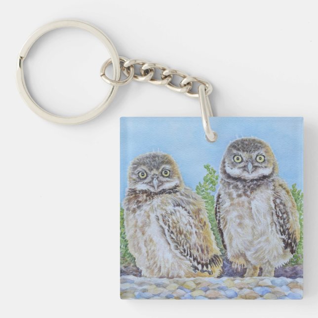 Porte-clefs Jeunes Hiboux Terriers (Devant)