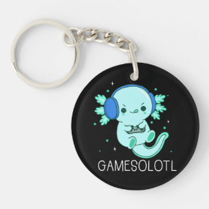 Porte-clefs Jeux Kawaii Axolotl Axolotl Joueur